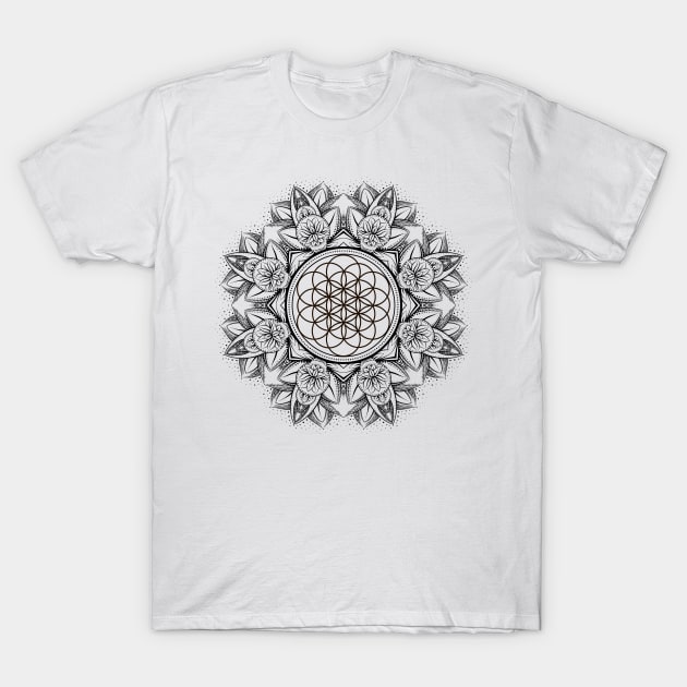 Lotus Mandala 26 T-Shirt by Olga Berlet